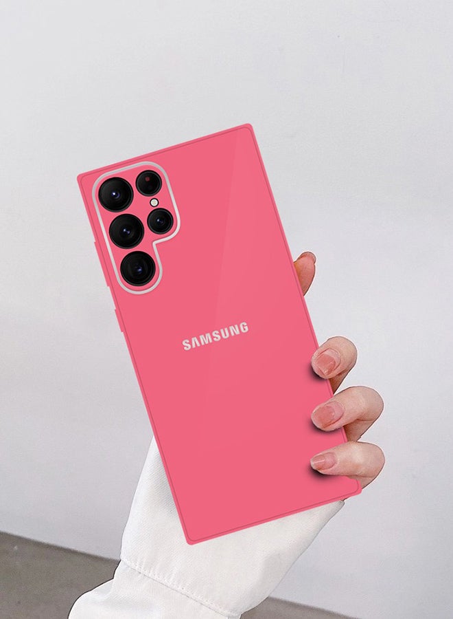 MARGOUN Slim Shockproof Case Cover with Camera Lens Protection For Samsung Galaxy S22 Ultra 5G 6.8 inch Pink - Image 4