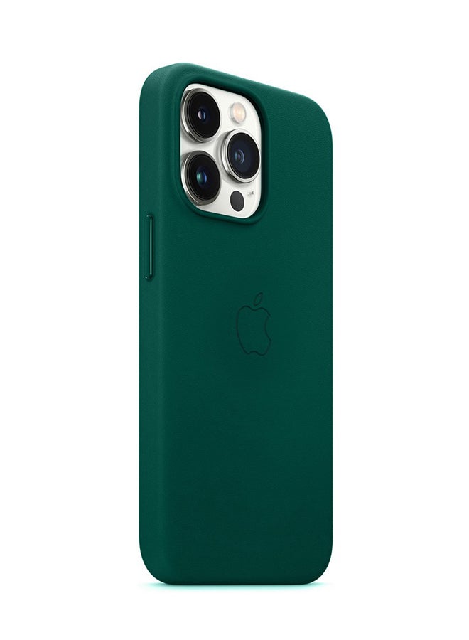MARGOUN Protective Leather Case Cover With MagSafe for iPhone 13 Pro Max Green - Image 3