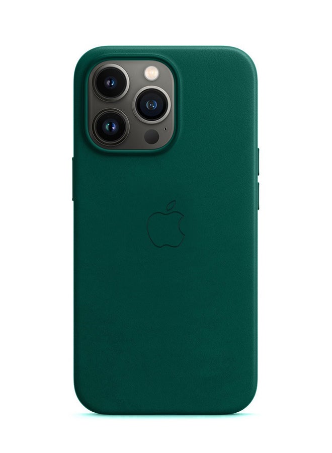 MARGOUN Protective Leather Case Cover With MagSafe for iPhone 13 Pro Max Green - Image 5
