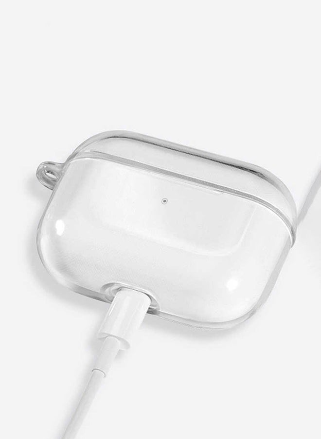MARGOUN - Shockproof Case Transparent TPU Cover With Keychain For Apple AirPods 3 (3rd Generation) Clear - Image 1