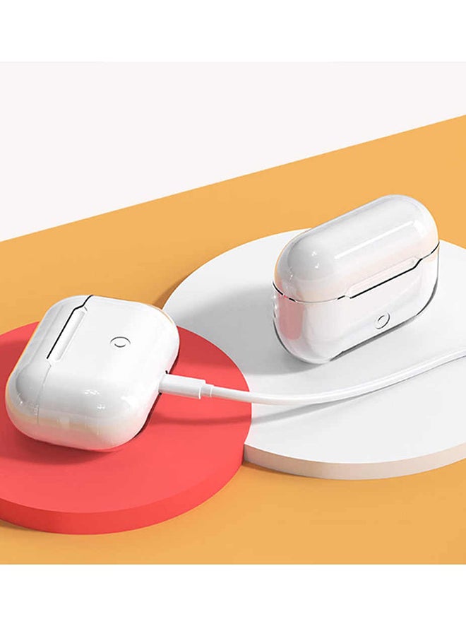 MARGOUN Shockproof Case Transparent TPU Cover With Keychain For Apple AirPods Pro Clear  - Image 5