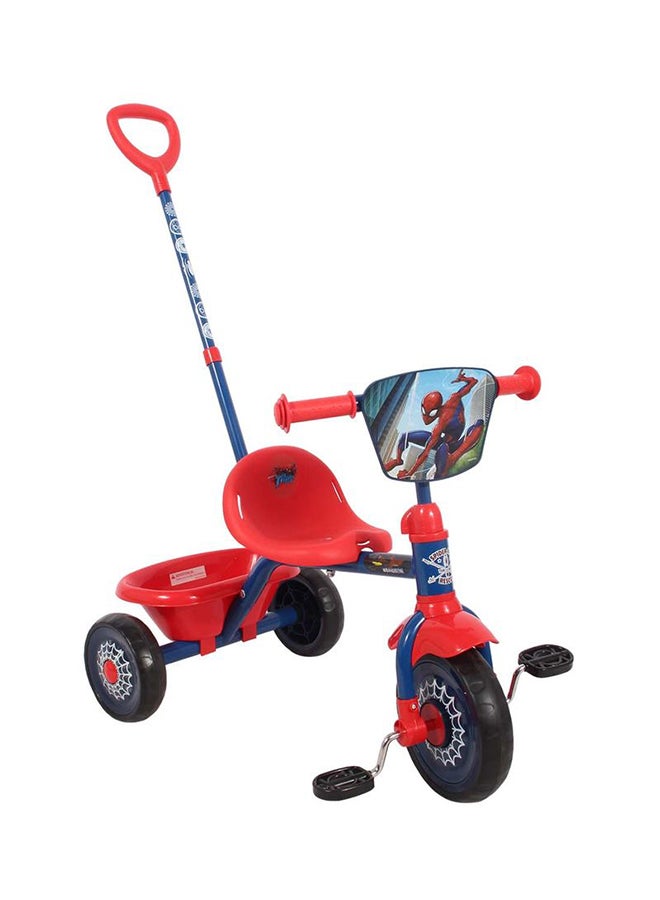 Spiderman Trike With Push Handle