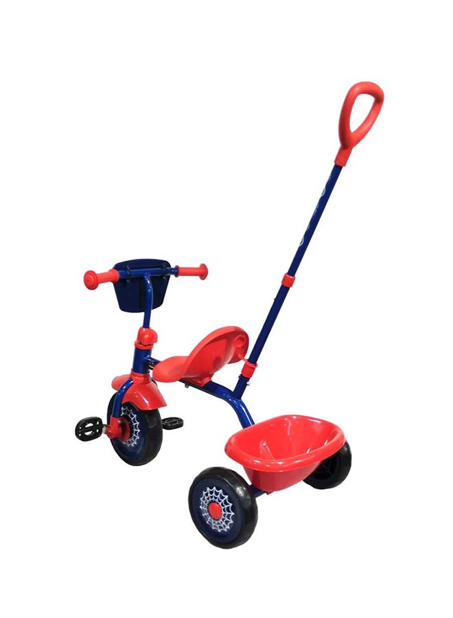 Spiderman Trike With Push Handle
