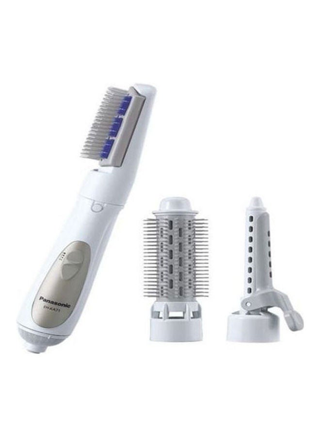 Panasonic - Hair Styler Blow Brush 3 Attachments,  Eh-Ka31 White - Image 1