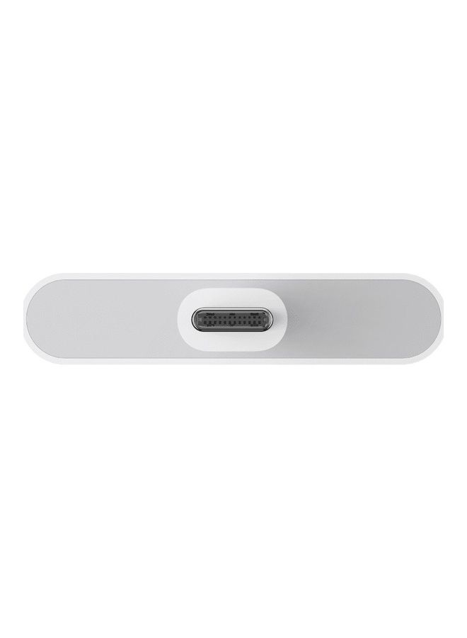 ريل مي - موزع Type-C بمنفذي USB3.2 و HDMI 1.4 أبيض - Image 1