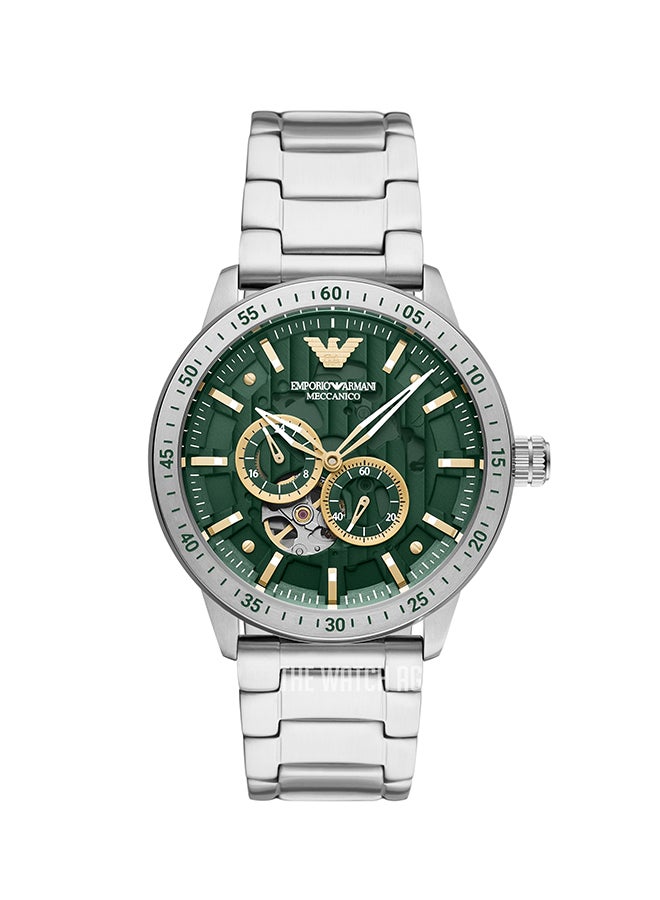 امبوريو ارماني ساعة يد أوتوماتيكة بسوار من الاستانلس ستيل طراز AR60053 للرجال - Image 2