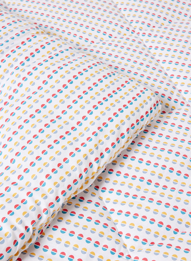 Amal Comforter Set With Pillow Cover 50X75 Cm, Comforter 260X240 Cm - For King/Super King Size Mattress - 100% Cotton Percale - Sleep Well Lightweight And Warm Bed Linen Cotton White/Yellow/Red  - Image 5