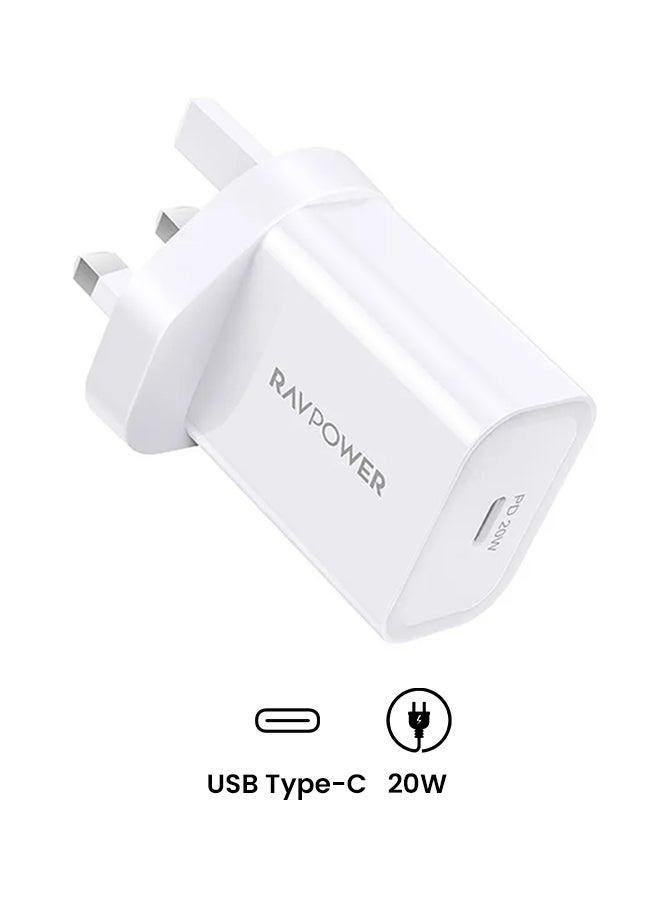RAVPOWER RP-PC147 PD Pioneer 20W Wall Charger white  - Image 2