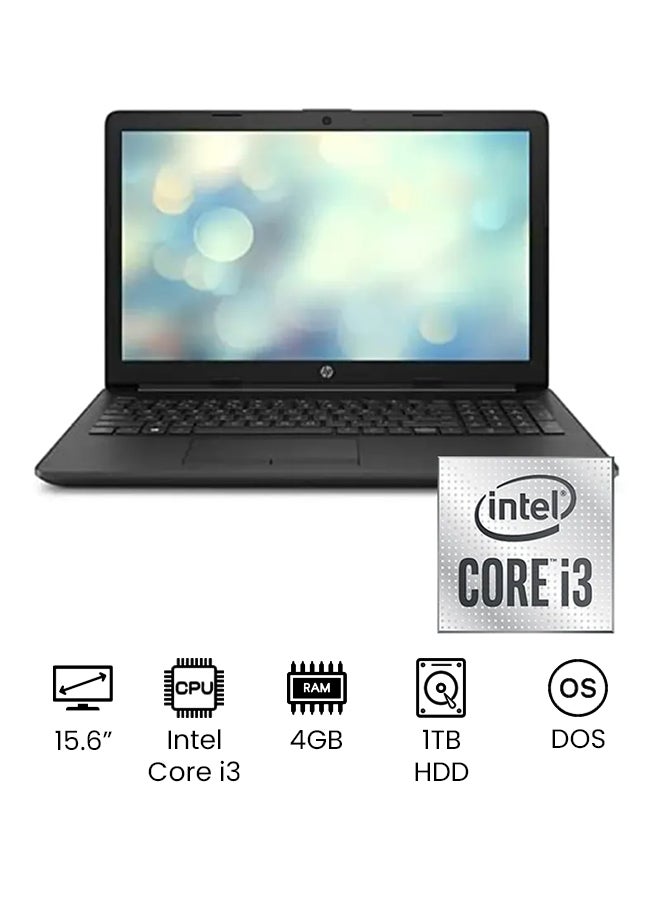 إتش بي - نوت بوك 250‎ G8 بشاشة بدقة كاملة الوضوح مقاس 15.6 بوصة ومعالج إنتل كور I3 1005G1 وذاكرة رام سعة 4 جيجابايت ومحرك أقراص HHD سعة 1 تيرابايت وبطاقة رسومات إنتل بدقة فائقة الوضوح ونظام DOS/إصدار عالمي اللغة الإنجليزية أسود - Image 1