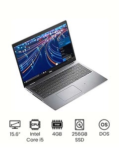 DELL Latitude 5520 (Upgraded Version) Laptop With 15.6 Inch HD Display, Core i5-1135G7 Processor/4GB RAM/256GB SSD/Intel UHD Graphics /International Version English/Arabic Black  - Image 2