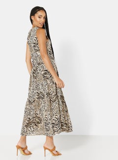 NEW LOOK Animal Print Dress Brown  - Image 2