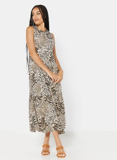 NEW LOOK Animal Print Dress Brown  - Image 3