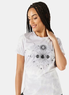 NEW LOOK Constellation Graphic T-Shirt Pale Grey  - Image 4