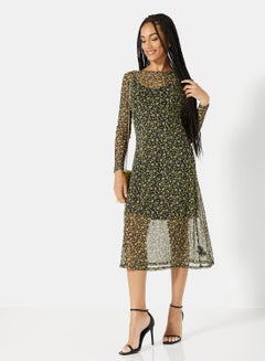 NEW LOOK Ditsy Floral Dress Multicolour  - Image 3