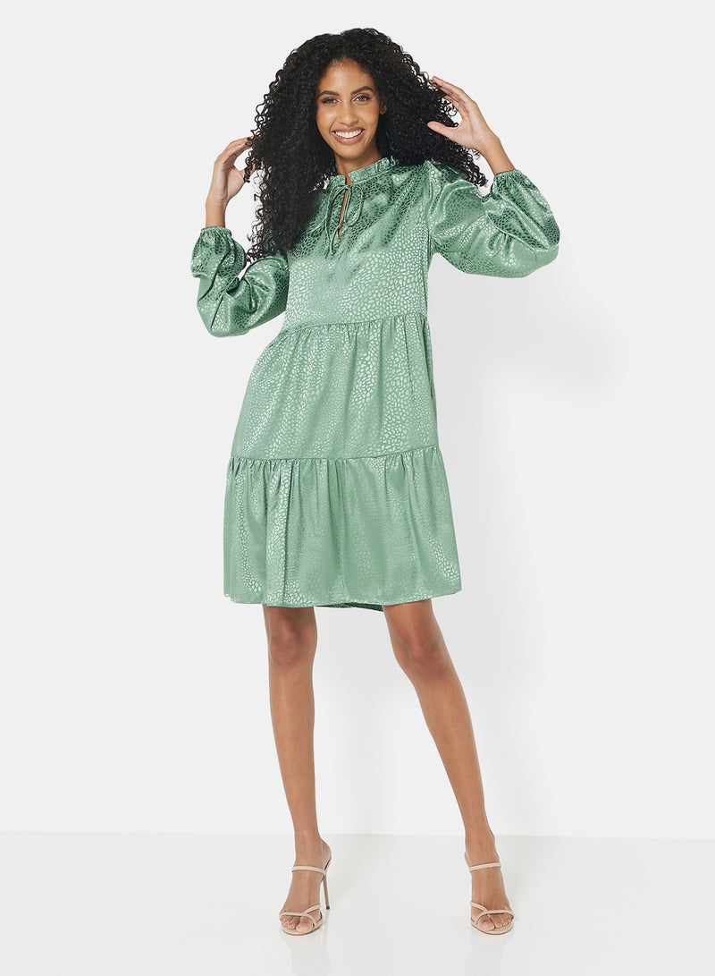 NOISY MAY Tiered Dress Mint  - Image 1