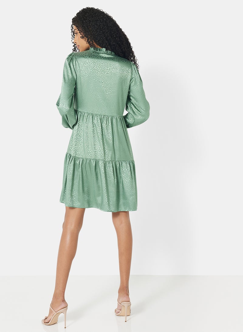 NOISY MAY Tiered Dress Mint  - Image 2