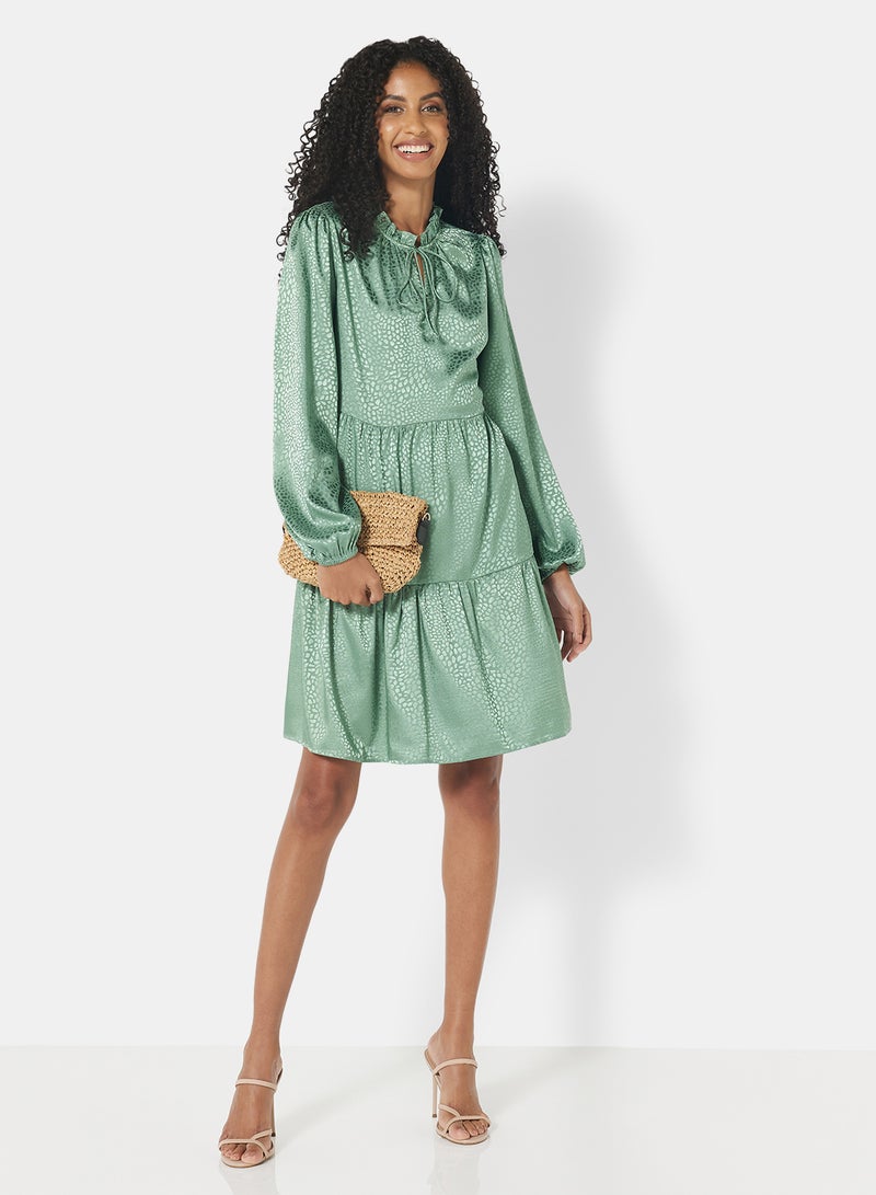NOISY MAY Tiered Dress Mint  - Image 3