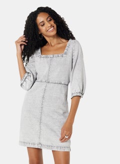 Denim Dress Grey