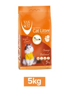 VAN CAT Perfumed Cat Litter Orange 5kg  - Image 1