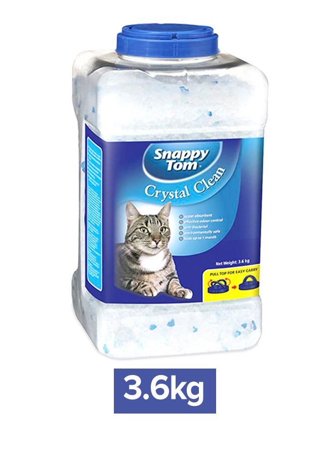 Snappy Tom - Crystal Clean Cat Litter White 3.6kg - Image 1