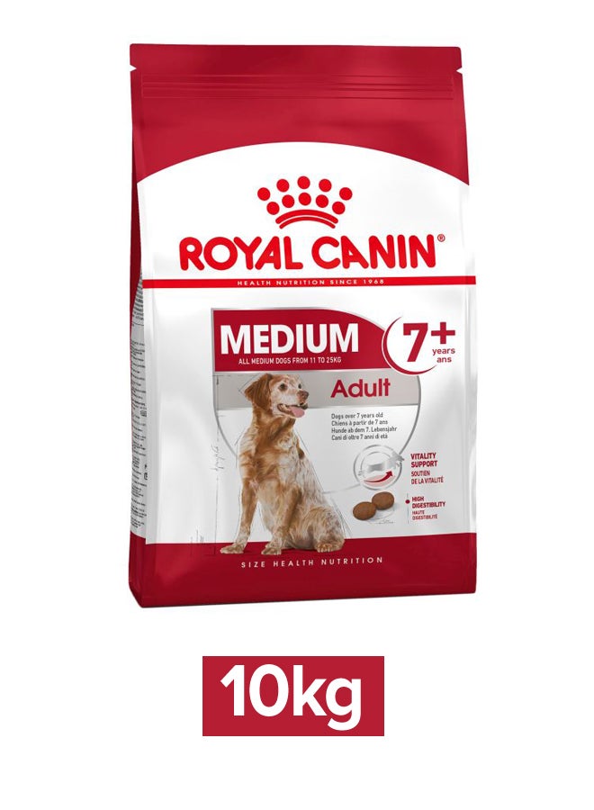 رويال كانين طعام للكلاب البالغة متوسطة الحجم 7+ من مجموعة سايز هيلث نيوتريشن 10كيلوجرام - Image 1