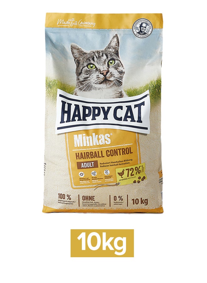 Minkas Hairball Control Cat Dry Food 10kg - v1653026291/N47565042A_1