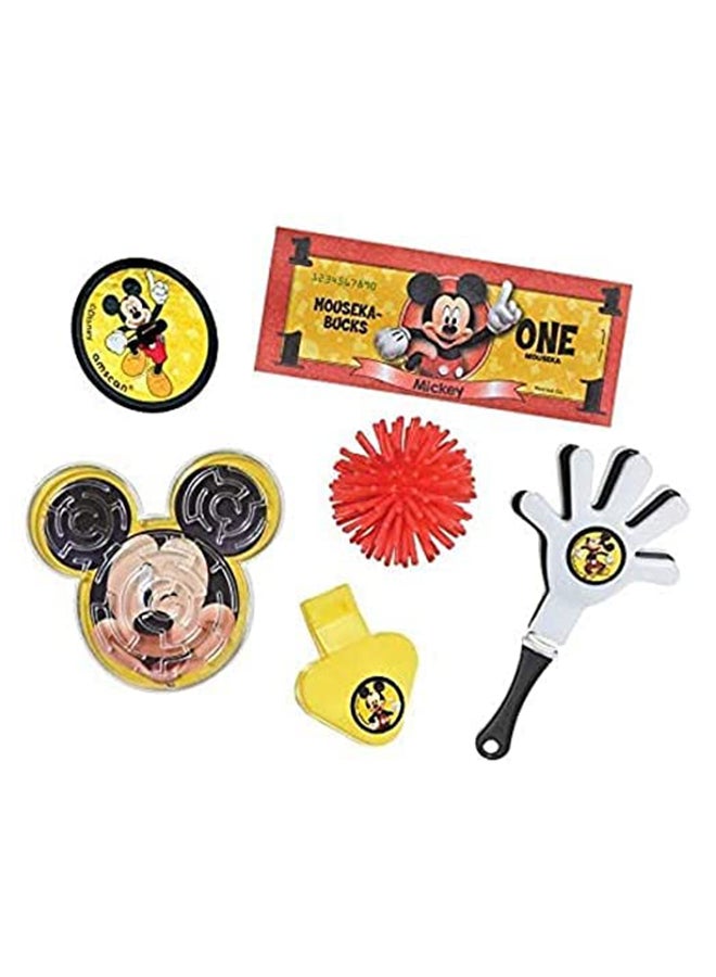 أمسكان حزمة قيمة مكونة من 48 قطعة من ديزني ميكي ماوس للأبد ميغا ميكس من 4 قطع بحجم 11.5x9x5.75 بوصة، هدايا عيد ميلاد، هدايا عودة للحفلات - Image 1