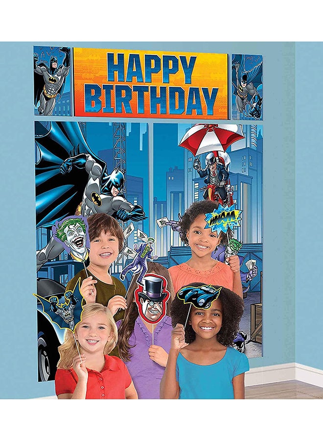 Amscan - Batman Scene Setters With Photo Props 75x65x0.2inch Birthday Decorations Party Supplies 75x65x0.2inch - Image 1