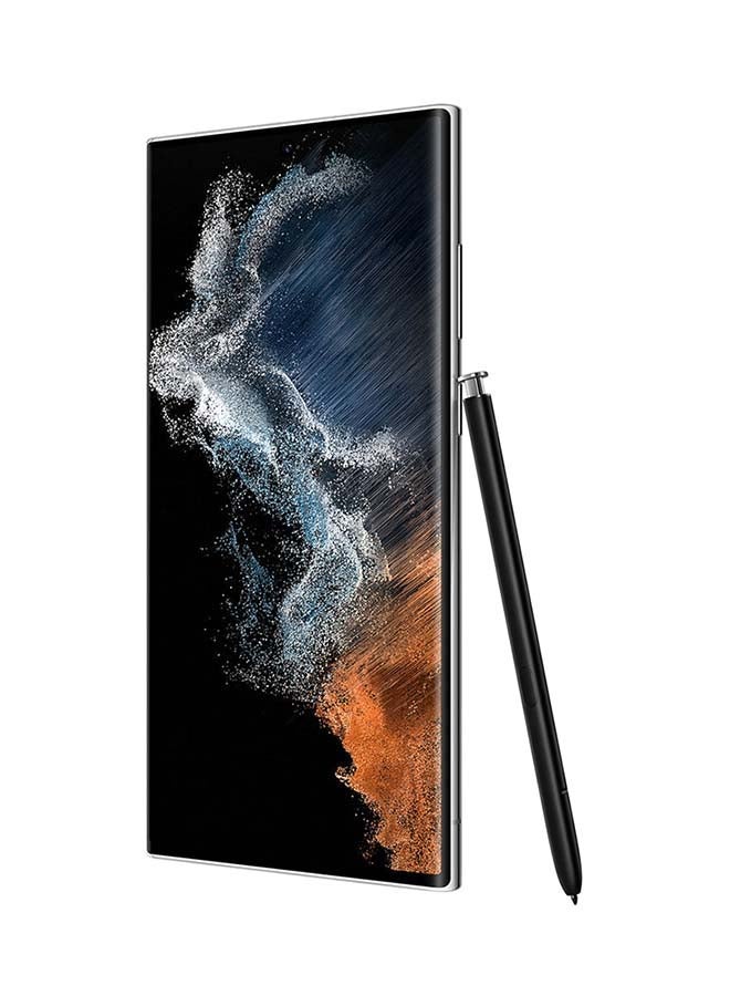 سامسونج هاتف Galaxy S22 Ultra ثنائي الشريحة باللون الأبيض فانتوم وذاكرة وصول عشوائي (RAM) سعة 12 جيجابايت وذاكرة تخزين داخلية 256 جيجابايت يدعم تقنية 5G - إصدار الشرق الأوسط  - Image 4