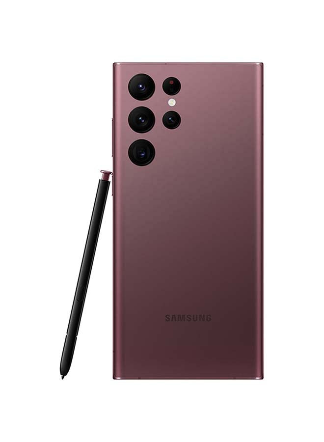 Samsung - Galaxy S22 Ultra Dual SIM Burgundy 12GB RAM 256GB 5G - Middle East Version - Image 1