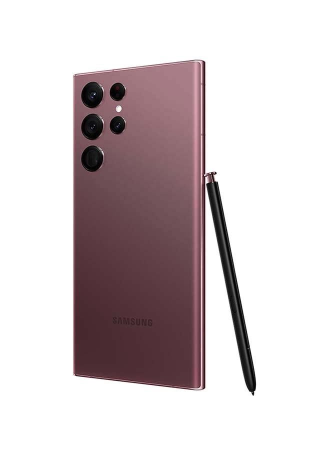 Samsung - Galaxy S22 Ultra Dual SIM Burgundy 12GB RAM 256GB 5G - Middle East Version - Image 1