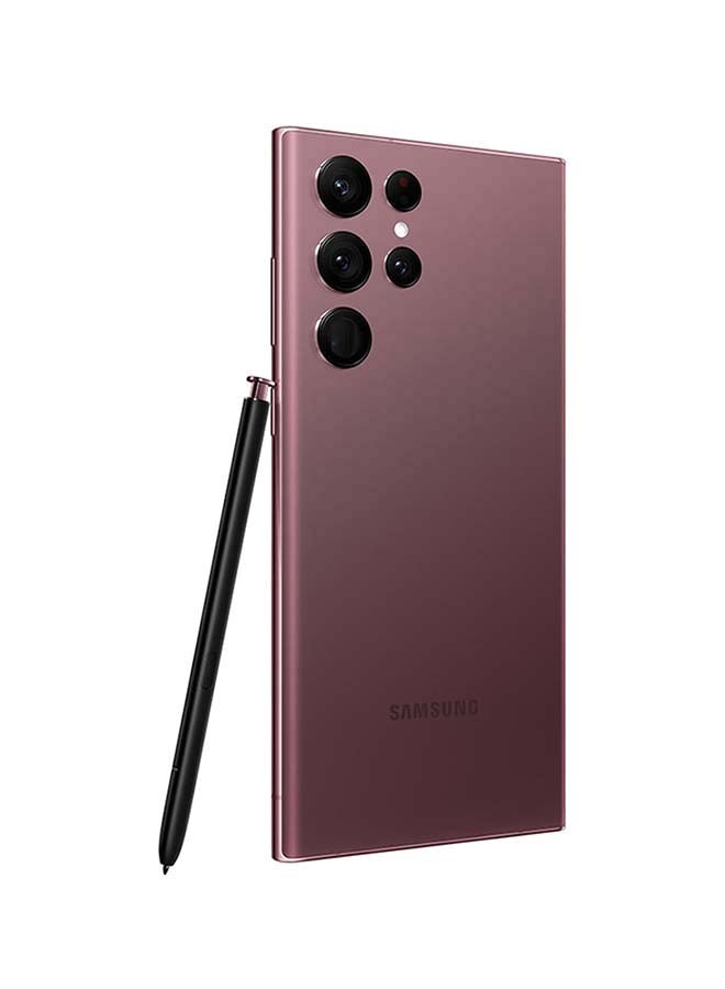 Samsung - Galaxy S22 Ultra Dual SIM Burgundy 12GB RAM 256GB 5G - Middle East Version - Image 1