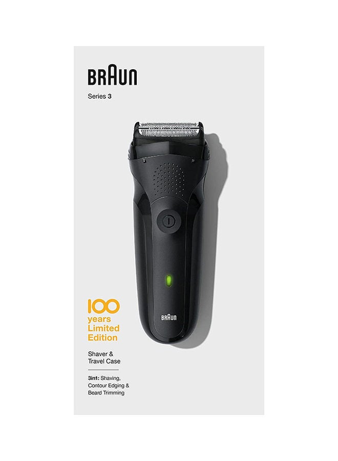 BRAUN Series 3  Max  100 Years Limited Edition Electric Shaver MBS3 Black 20.3 x 5.62 x 11.2cm  - Image 5