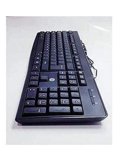 إتش بي لوحة مفاتيح بمنفذ USB طراز K1600 أسود  - Image 2