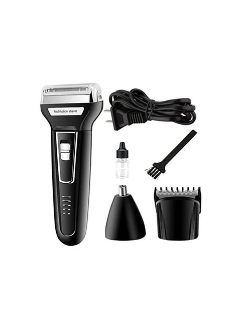 Km-6558 3X1 Rechargeable Multi Function Shaver Black