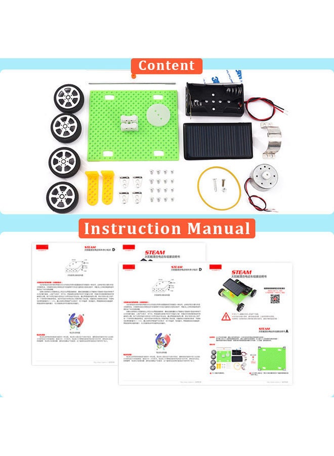 DIY STEM Lab And Science Electric Motor Assembly Solar Powered Kit 10x10x1.5cm  - Image 3