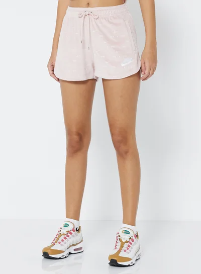 نايكي NSW Air Velour Shorts Pink