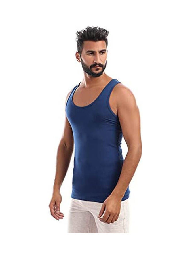 DICE Sleeveless-Shirt Blue  - Image 2