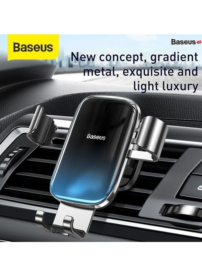 Baseus Glaze Gravity Car Mount Phone Holder Silver/Black  - Image 2
