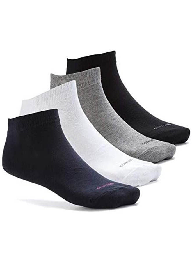 COTTONIL Set Of (4) Half Towel Ankle Socks Multicolour  - Image 1