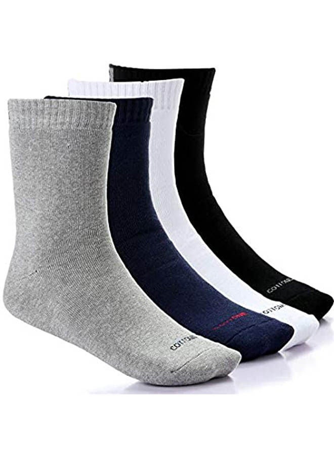 COTTONIL Set Of (4) Half Towel Socks Multicolour  - Image 1