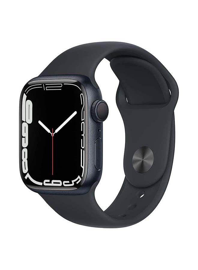 Apple - Watch Series 7 GPS 45mm Midnight Aluminium Case With Sport Band Midnight - Image 1