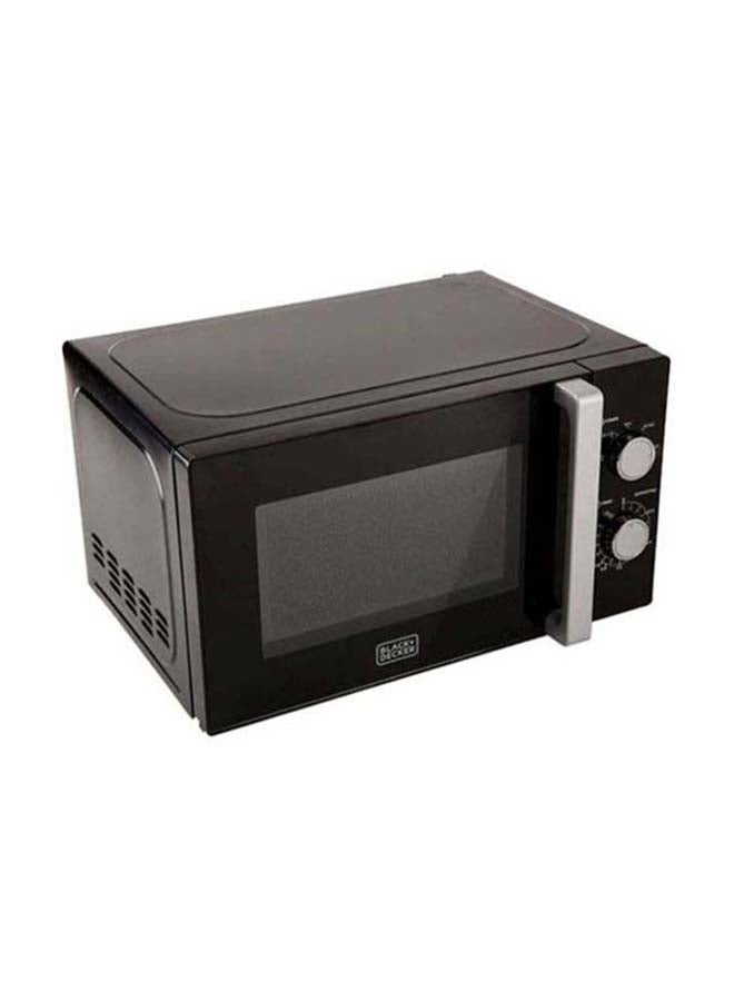 BLACK+DECKER - Microwave Oven 700W, 20L Capacity, Defrost Function for Quick and Easy Cooking, Ideal for Home & Office Use 20 L 700 W MZ2010P-B5 Black/Silver - Image 1