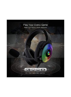 ريدراجون سماعة رأس سلكية H350 باندورا للألعاب بإضاءة RGB  - Image 5