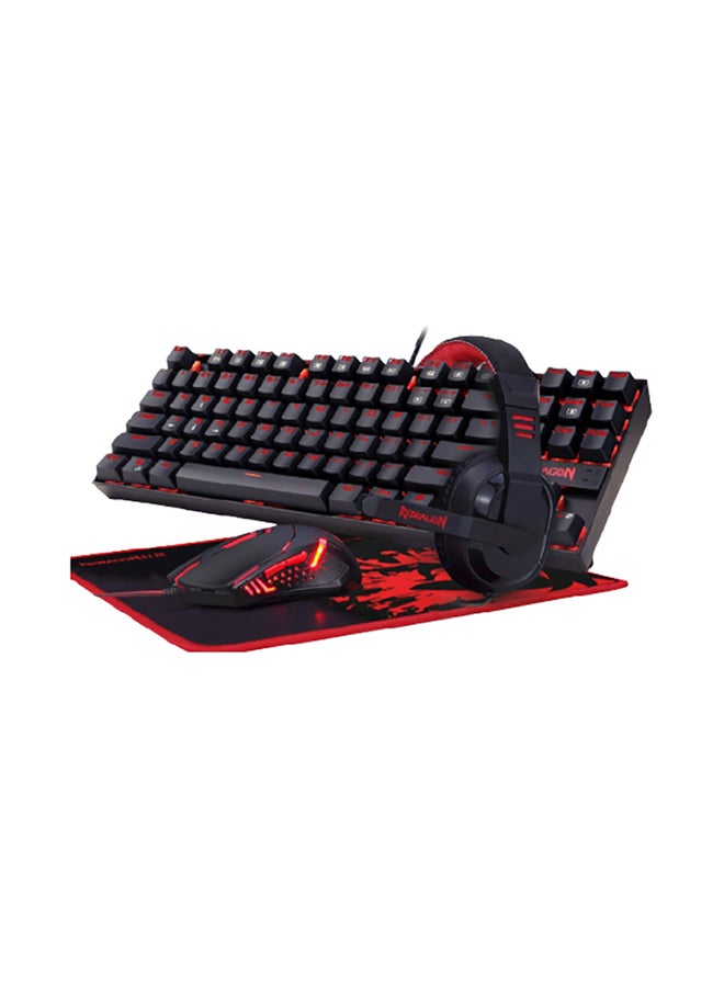 REDRAGON 4 IN 1 COMBO PACK K552-BB (KUMARA K552 GAMING KEYBOARD, GAMING MOUSE M601 CENTROPHORUS, GAMING MOUSEPAD P001 ARCHELON AND GAMING HEADSET GARUDA ) - Image 2