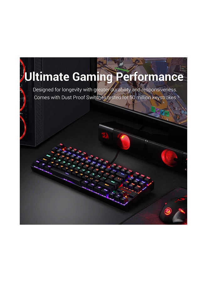 REDRAGON KUMARA Wired Mechanical Keyboard - Black  - Image 2