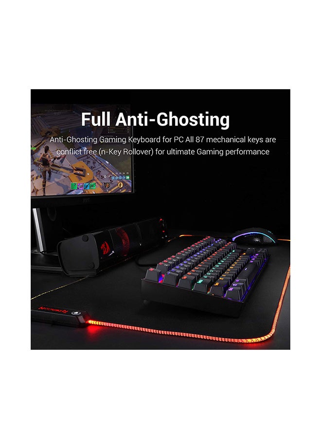 REDRAGON KUMARA Wired Mechanical Keyboard - Black  - Image 4