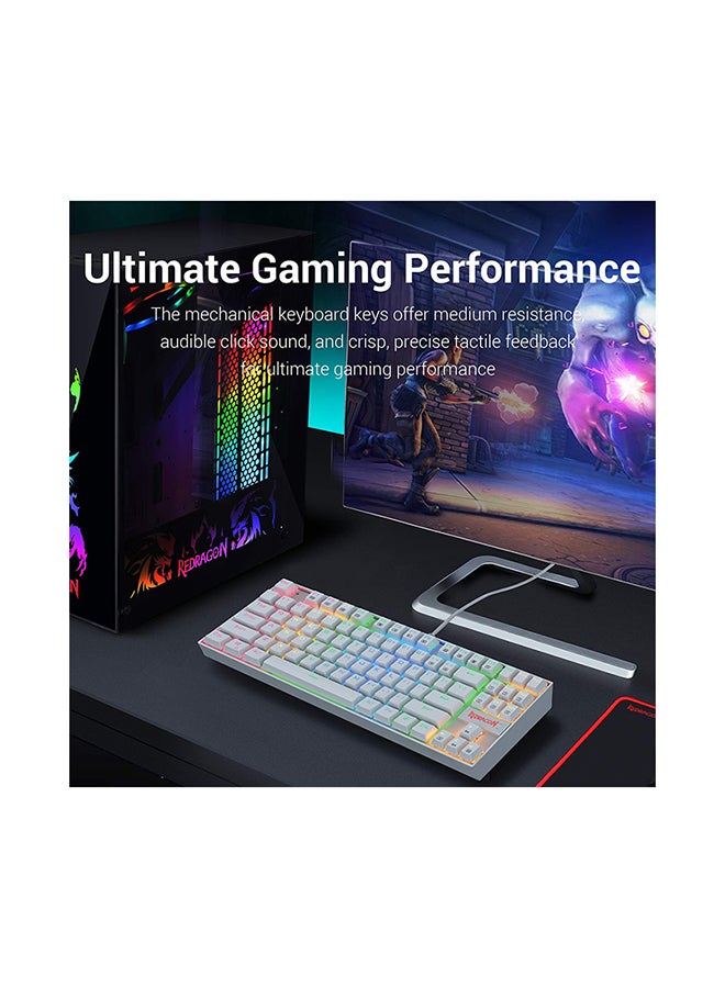 REDRAGON - KUMARA white, Wired Mechanical keyboard, RGB - Image 1