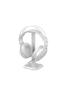 REDRAGON Redragon H320 Lamia2 USB RGB 7.1 Virtual Surround Gaming Headset - 3D Sound Effect With Headset Stand - Fixable mic - White  - Image 1
