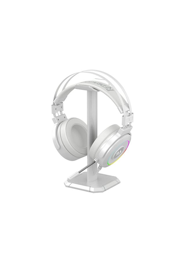 REDRAGON - Redragon H320 Lamia2 USB RGB 7.1 Virtual Surround Gaming Headset - 3D Sound Effect With Headset Stand - Fixable mic - White - Image 1